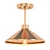 Brass Gold LED Pendant: Modern Farmhouse 3D model small image 1