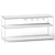 Sleek CB2 Irwin Console Table 3D model small image 2