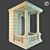 Classic Facade Accent  Classic Building Ornament 3D model small image 4