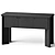 Blackened Wood Sideboard Console: Sleek and Stylish Storage 3D model small image 1