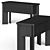 Blackened Wood Sideboard Console: Sleek and Stylish Storage 3D model small image 2