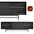 Modern Black Cabinet Sergio - Spacious Storage Solution 3D model small image 1