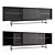 Modern Black Cabinet Sergio - Spacious Storage Solution 3D model small image 2