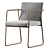 Modern CB2 Rouka Chair 3D model small image 1