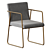 Modern CB2 Rouka Chair 3D model small image 2