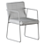 Modern CB2 Rouka Chair 3D model small image 4