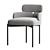 Sleek Meridiani Sylvie Chair 3D model small image 2