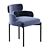 Sleek Meridiani Sylvie Chair 3D model small image 3