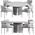 Sylvie Contemporary Dining Table 3D model small image 4