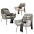 Elegant LOVY Armchair: 3 Color Options 3D model small image 4