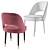 Laskasas Amour Velvet Dining Chair 3D model small image 5