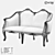 LoftDesigne 3728 Wooden Sofa 3D model small image 2