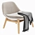 Warda Timber Lounger: Stylish and Comfortable 3D model small image 4