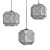 Modern Cube Pendant Light 3D model small image 2