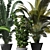 Sleek Indoor Plant Collection 3D model small image 3