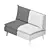 Nodis Happy Sofa - Comfort Meets Style 3D model small image 5