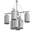 Industrial Oasis Outdoor Chandelier 3D model small image 2