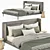 Stylish BoConcept Austin Bed 3D model small image 1