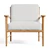 Teak Caned Back Chair 3D model small image 2