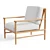 Teak Caned Back Chair 3D model small image 5