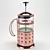 Sleek French Press Coffee Maker 3D model small image 1