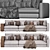 Sleek FLEXFORM Harper Sofa 3D model small image 3