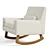 Dreamy Glider Rocking Chair 3D model small image 2
