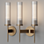 Elegant Bulrush Glass Cylinder Lamp 3D model small image 1