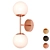 Copper Sconce Globe Wall Light 3D model small image 5