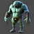 2013 Monster: Low-Poly 3D Model 3D model small image 1