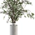 Green Branch Bouquet in Vase 3D model small image 3