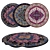 Modern Round Rugs Set 3D model small image 1