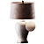 Elegant Hadley Ceramic Table Lamp 3D model small image 1