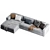 Modern Urban Chaise Longue Sofa 3D model small image 6