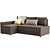 IKEA FRIHETEN Corner Sofa - Versatile & Stylish 3D model small image 2