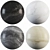 Marble Collection: Fantasy Gray, Elegant White, Cream & Black 3D model small image 1