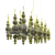 Ethereal Moonlight Chandelier 3D model small image 4