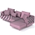 Modern L-Shaped Sigrid Sofa 3D model small image 4