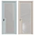 Contemporary Interior Door: 2200x980mm 3D model small image 1