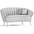 Bonnie Loveseat: Stylish 2-Seater Sofa! 3D model small image 4