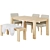 Terra Natural Dining Set: Crate & Barrel 3D model small image 2