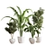 Sleek Indoor Plant Stand 3D model small image 1