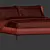 Stylish B&B Italy Charles Bed 3D model small image 7