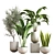 10-Piece Indoor Plant Set 3D model small image 1