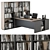 Executive Office Desk with Built-in Library 3D model small image 12