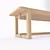 Ishitani Furniture Wooden Bench 3D model small image 5