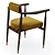 Gardner Walnut Dining Chair 3D model small image 2