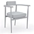 Gardner Walnut Dining Chair 3D model small image 5