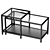 Sleek Black Glass Nest Tables 3D model small image 2