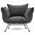 Modern Nest Armchair: Moooi's Stylish Comfort 3D model small image 2